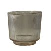 Sprayed glass candle holder
