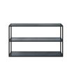 Sleek minimal three shelf console table