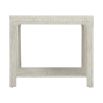 Square wooden ivory side table