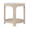 Horizon Round Quartz Side Table