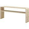 Light wood console table with diamond details