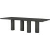 Black long dining table