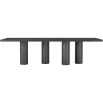 Black long dining table