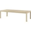 Light wood rectangular dining table with diamond accents 