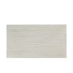 White washed three door bedside table with metal handles