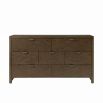 Seven drawer wooden dresser