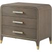 Judith Leiber 3-drawer Bedside Table - Dark