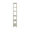 Storage shelving unit in sea salt white washed wood finish