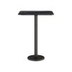 Elegant bar table in ceramic marble finish