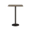 Elegant bar table in ceramic marble finish