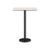 Elegant bar table in ceramic marble finish
