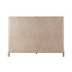 Stunning, Scandinavian inspired wooden bed with upholstered headboard