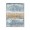 A beautiful grey and gold abstract painting 