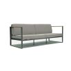 Elegant outdoor sofa with minimalist metal frame