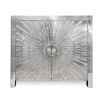 A glamorous nickel cabinet by Jonathan Adler