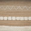 Gorgeous Scandinavian-inspired rug with cotton and wool details