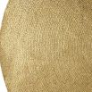Gold round rug with Jute composition