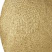Gold round rug with Jute composition