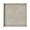 Shagreen effect tray table with silver geometric base