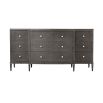 Statement dresser with nine drawers finished in stylish shagreen leather