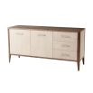 Stylish sideboard with cupboards and three drawers