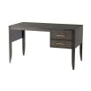 Timeless design desk with two storage drawers with  brass handles