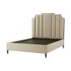 A luxury, Art Deco kingsize bed with a contemporary, modern design and dramatic headboard