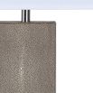Taupe coloured shagreen table lamp with square shade