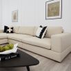 A stylish modular sofa from the Handmade in London collection with a luxury bespoke upholstery