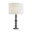 French-style natural oak table lamp