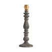 French-style natural oak table lamp