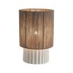 Charming Olympe Lamp with jute lampshade and pottery base.