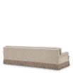 Cream sofa with twill detail surrounding the bottom