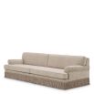 Cream sofa with twill detail surrounding the bottom