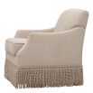 A statement armchair with a 20th century design and swivel base