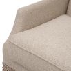 A statement armchair with a 20th century design and swivel base