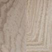 Chic travertine dining table with square top and structural base