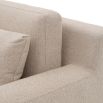 A sumptuous sofa with a luxury beige upholstery