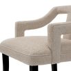 A sophisticated counter stool with an 18th century French-inspired design