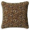 Square leopard print cushion