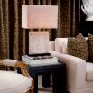 Square leopard print cushion