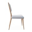 A stylish dining chair by Jonathan Adler with a unique design