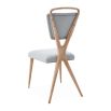 A stylish dining chair by Jonathan Adler with a unique design