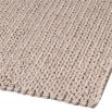 Cosy and rustic style woven rug in beige