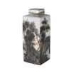 A luxurious tropical printed lidded jar