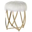 Tulip Faux Fur Stool