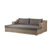 lounger with organic woven aesthetic and soothing design
