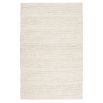 Luxurious hand-woven ivory wool rug