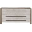 Grey wood veneered chest of drawers