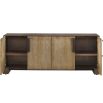 Natural wooden sideboard with metal handles